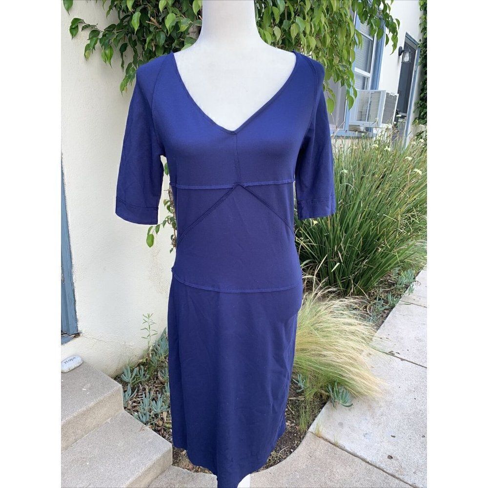 piazza sempione navy blue Bodycon midi dress